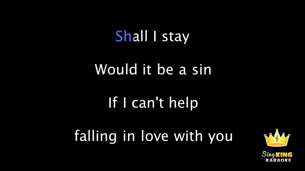 Elvis Presley - Can’t Help Falling in Love