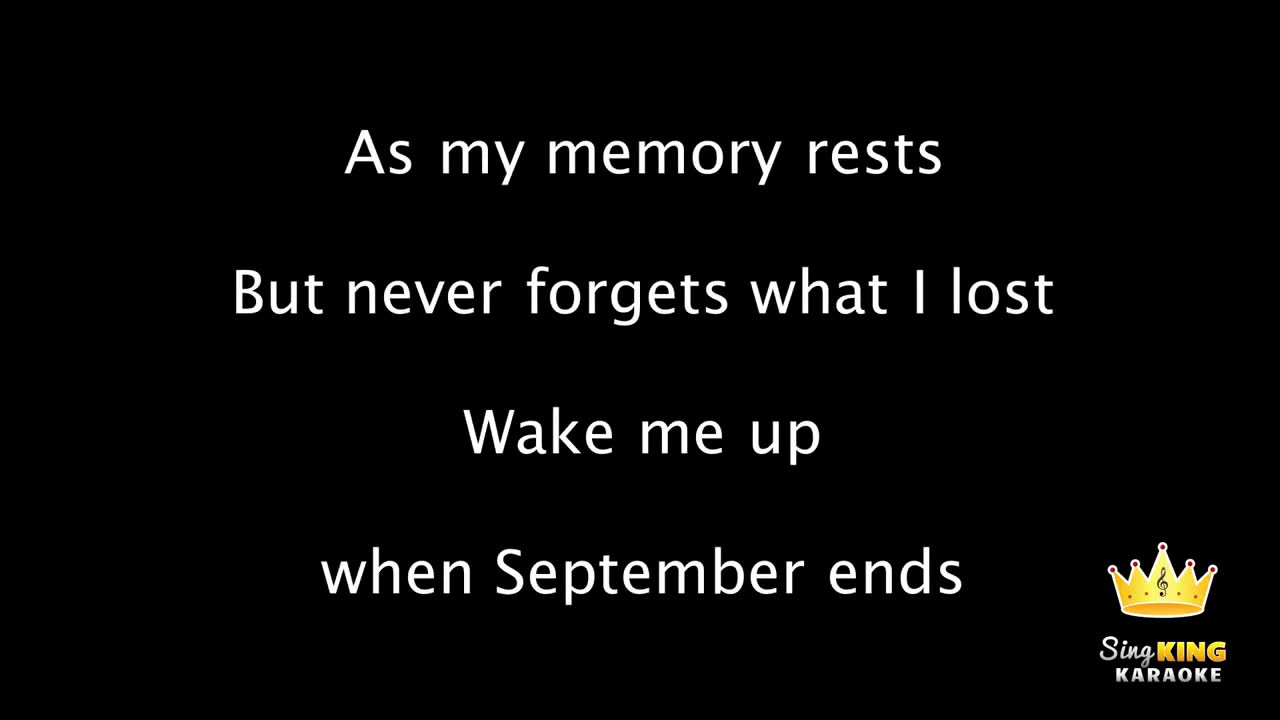 Green Day - Wake Me Up When September Ends