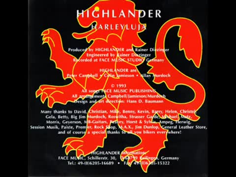 Highlander - The Biker’s Prayer