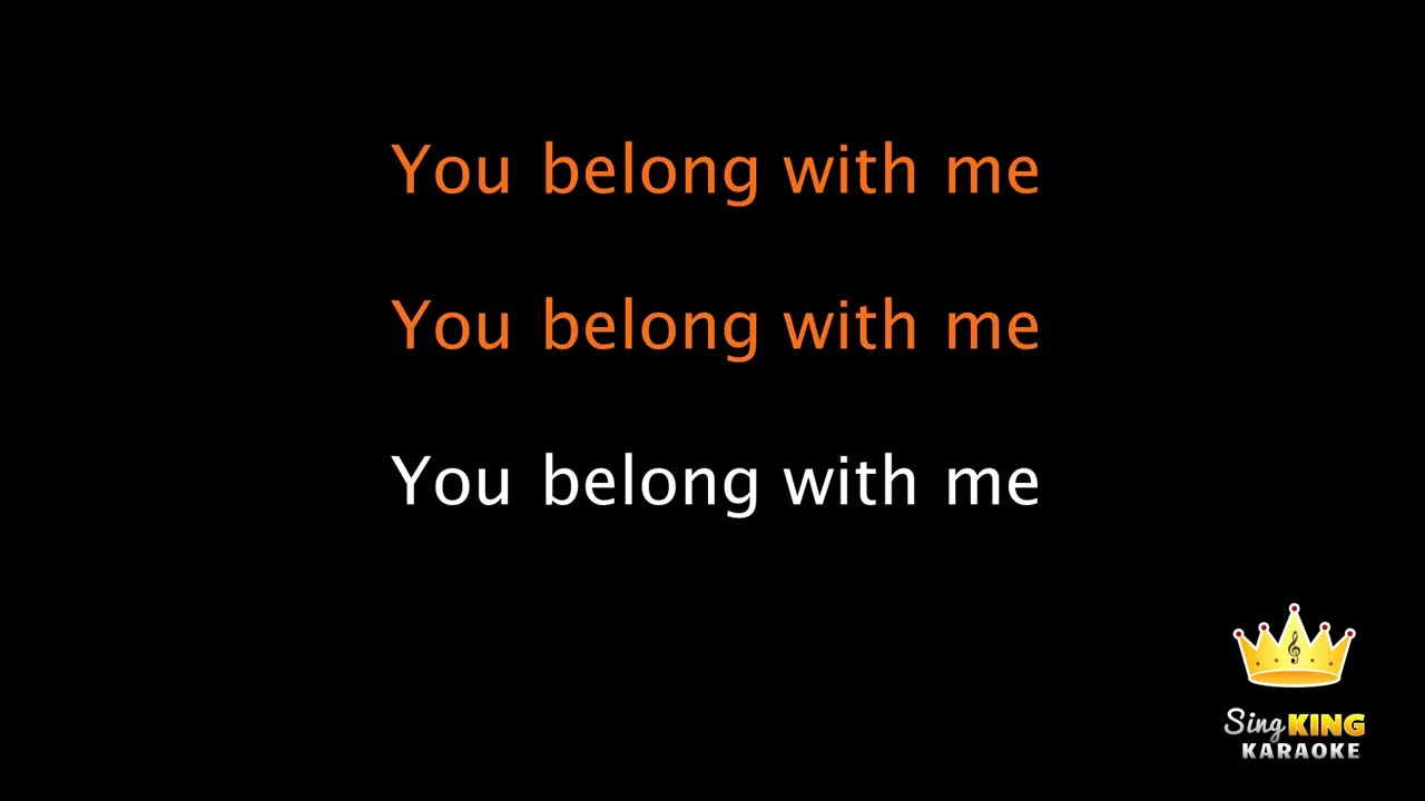 Taylor Swift - You Belong With Me