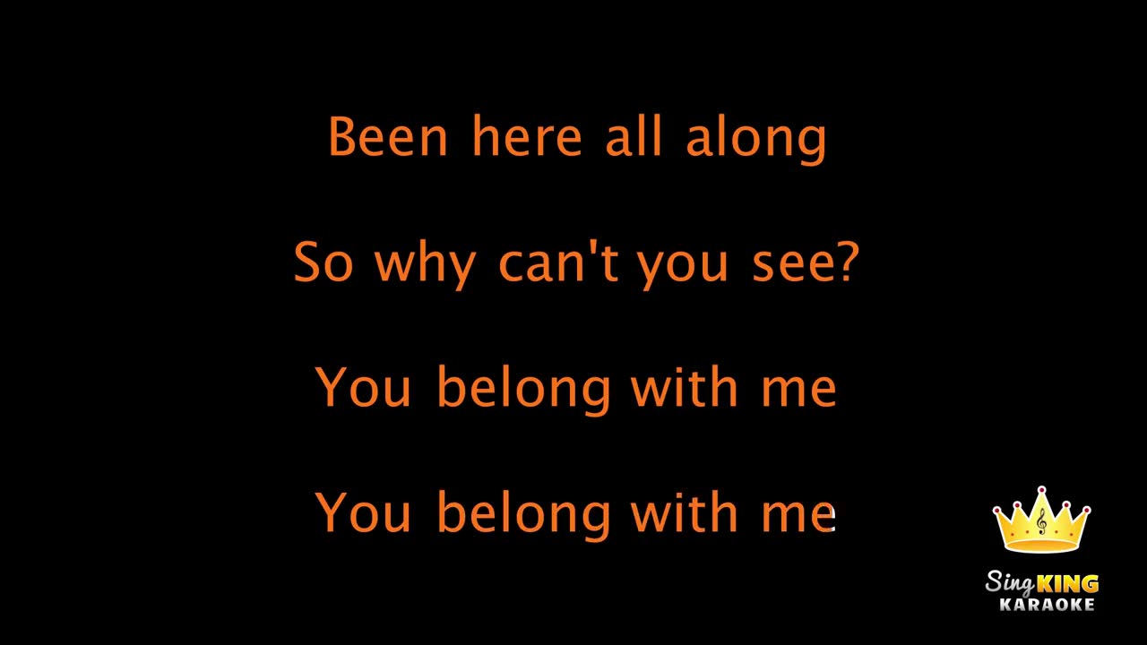 Taylor Swift - You Belong With Me