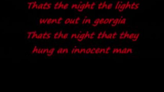 Reba - The Night the Lights Went Out in Georgia